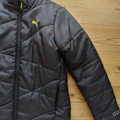 【取引先決定】プーマ中綿アウタージャンパージャケット150ブラック通学羽織冬防寒PUMAの画像