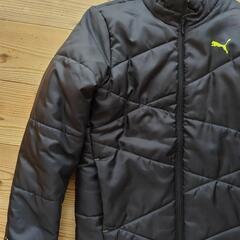 【取引先決定】プーマ中綿アウタージャンパージャケット150ブラック通学羽織冬防寒PUMAの画像