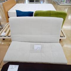 ★ジモティ割あり★  ソファーベッド 白 H76×D63×W11...