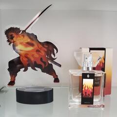 鬼滅の刃香水アクリルスタンドフィギュア まとめ売り 　日輪刀煉獄杏寿郎などセットの画像