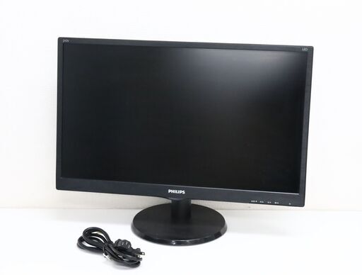 【故障】≪U1134ジ限新≫ 通電OK PHILIPS/フィリップス 2018年製 液晶モニター 243V5QHABA/11 23.6型 コンピュータ/周辺機器/液晶ディスプレイ 電源ケーブル付属 現状品