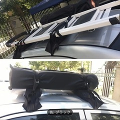 キャリアカバー 車用 収納バッグ ルーフラック ソフトラック 保護カバー ラゲッジラックバゲッジホルダー保護カバー 車用ラックアダプター 車用ルーフキャリア ブランク 簡易車載タイプ カー用品の画像