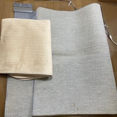 【お話し中】3畳ホットカーペットとカバーのセット 