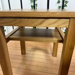 【愛品館八千代店】無印良品　木製サイドテーブルベンチ　①の画像