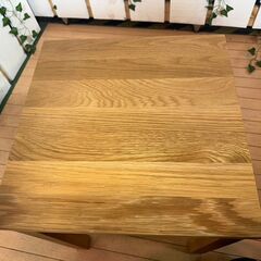 【愛品館八千代店】無印良品　木製サイドテーブルベンチ　①の画像