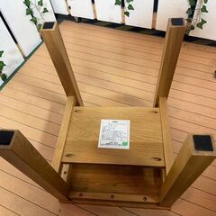 【愛品館八千代店】無印良品　木製サイドテーブルベンチ　①の画像