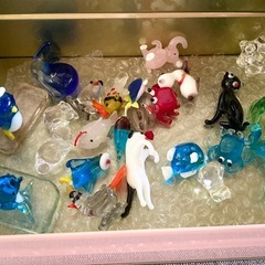 ♦️ガラス細工 コレクション アニマル 海の生物 親子 カワイイの画像