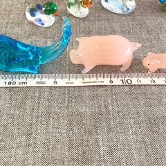 ♦️ガラス細工 コレクション アニマル 海の生物 親子 カワイイの画像