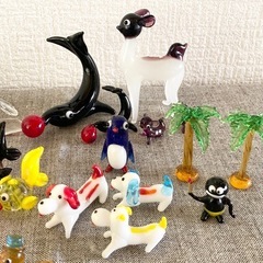 ♦️ガラス細工 コレクション アニマル 海の生物 親子 カワイイの画像