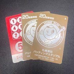 清田バッティングスタジアム　カード25回分