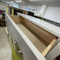 【ジモティ来店特価！！】　4段チェスト　ホワイト　J-11158の画像