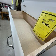 【ジモティ来店特価！！】　4段チェスト　ホワイト　J-11158の画像