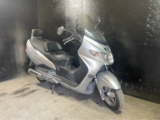 ★支払い総額3.8万円★走行テスト済み♪始動動画もあり♪スズキ スカイウェイブ250 CJ42 LEDヘッドライト！バックレスト付き！激安！高速も乗れる足に♪