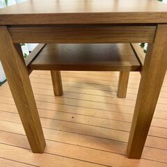 【愛品館八千代店】無印良品　木製サイドテーブルベンチ　②の画像