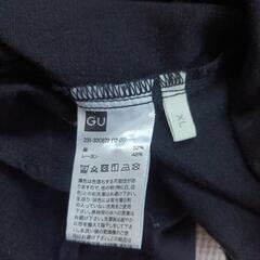GU   スタンドカラー　オーバーシャツ　レディースの画像