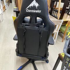 【ジモティ来店特価！！】　ゲーミングチェア　contieaks　ブルー✕ブラック　J-11160の画像