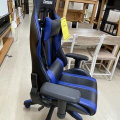 【ジモティ来店特価！！】　ゲーミングチェア　contieaks　ブルー✕ブラック　J-11160の画像