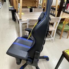 【ジモティ来店特価！！】　ゲーミングチェア　contieaks　ブルー✕ブラック　J-11160の画像