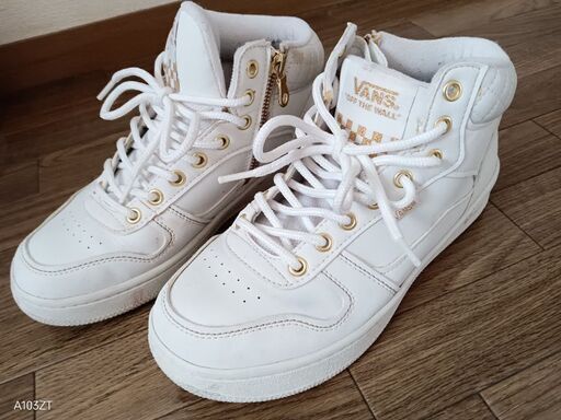 VANS バンズ ハイカットスニーカー 25cm 白 ハイカット スニーカー