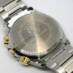  動作品 CITIZEN Eco-Drive RADIO CONTROLLED ソーラー電波時計 CB5875-97E ワールドタイムクロノグラフ デイデイト 化粧箱付 ソーラー腕時計 札幌市 清田区 平岡の画像