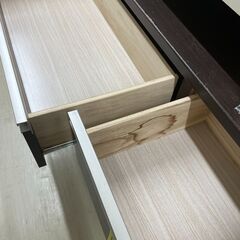 【ジモティ来店特価！！】　チェスト　ニトリ　ダークブラウン　天板傷あり　J-11166の画像