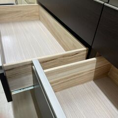 【ジモティ来店特価！！】　チェスト　ニトリ　ダークブラウン　天板傷あり　J-11166の画像