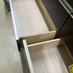 【ジモティ来店特価！！】　チェスト　ニトリ　ダークブラウン　天板傷あり　J-11166の画像