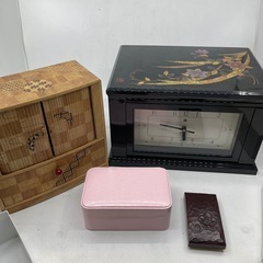 漆塗り　ジュエリーボックス　他　４点まとめの画像