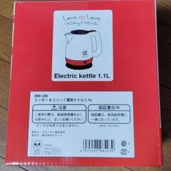 【決まりました❗】【新品未使用】ミッキー＆ミニー 電気ケトル(1.1L) Disneyの画像