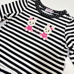 〈55〉ベビー服　ミキハウス　長袖Tシャツ　80の画像