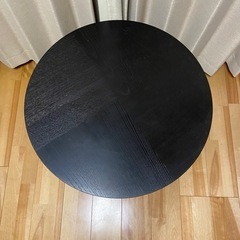 【値下げしました】IKEA サイドテーブル  黒 1,500円の画像
