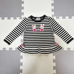 〈55〉ベビー服　ミキハウス　長袖Tシャツ　80