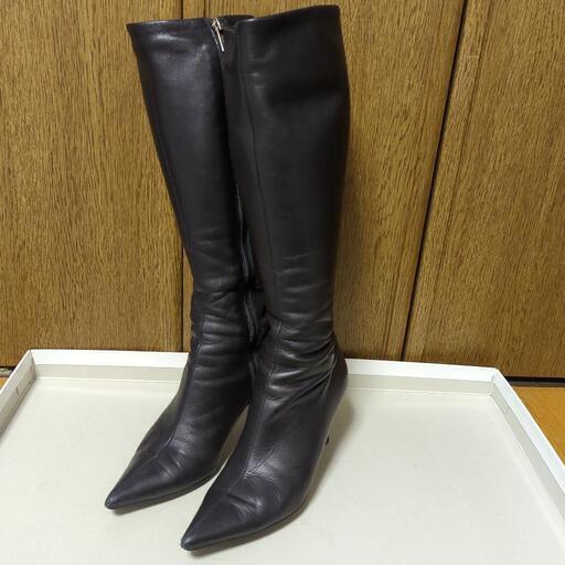 ■DIANA■ダイアナ ロングレザーブーツ レザーフィット