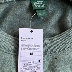 新品　Mサイズ　wilol fable トレーナーの画像