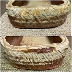 信楽焼 大皿　大鉢 花器 和皿の画像