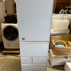 K2302   冷蔵庫 5ドア　ガラストップ　東芝　410L 2016年