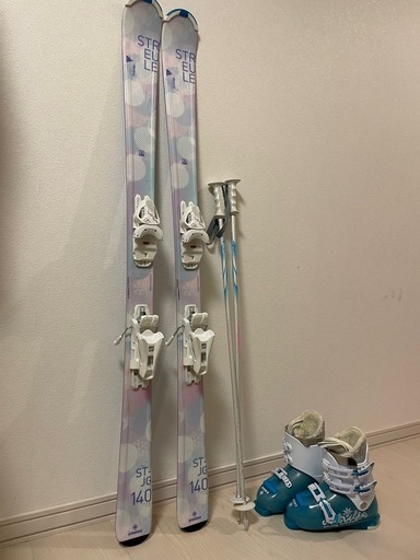 スキー140センチ3点セット