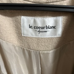【ルクールブラン】チェスターコート　ベージュの画像