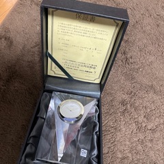 お話中glass Works ナルミ　置き時計