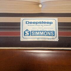 シモンズ　DEEP　SLEEP　マットレス　ベッドフレームセット　170*970*1980の画像