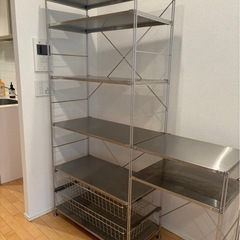 無印良品　ステンレスユニットシェルフ