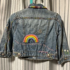 【100サイズ】ジージャン　刺繍の画像