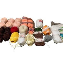 毛糸&ビニール紐のセットの画像