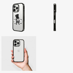 casetify iPhone16Pro インパクトケース ブラックパグリフトの画像
