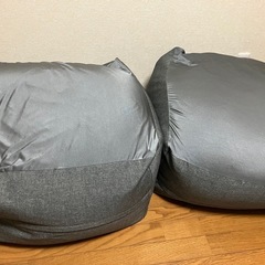 ビーズソファLサイズ 洗えるカバー付き　２個セットの画像