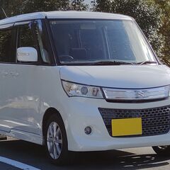 車検7年9月迄★H22年式★パレットSW★4WD★ナビ付★パワースライドドア★スマートキー★ETC★プッシュスタート！の画像