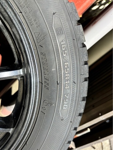 14インチスタッドレス ホイールセット 165/65R14　ルーミー