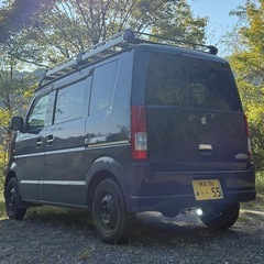 決まりました！【車検長い】DA64Wエブリーワゴン 黒 ルーフキャリア付 ※値下げ要相談の画像