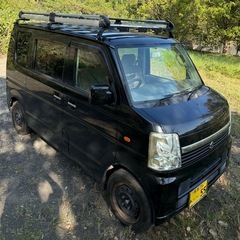 決まりました！【車検長い】DA64Wエブリーワゴン 黒 ルーフキャリア付 ※値下げ要相談の画像