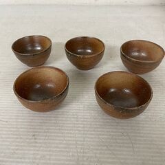 【信楽焼】 煎茶揃い 茶器 セット 急須 茶碗 木箱付き 骨董 工芸品 茶道 茶道具 美品 Y0528の画像